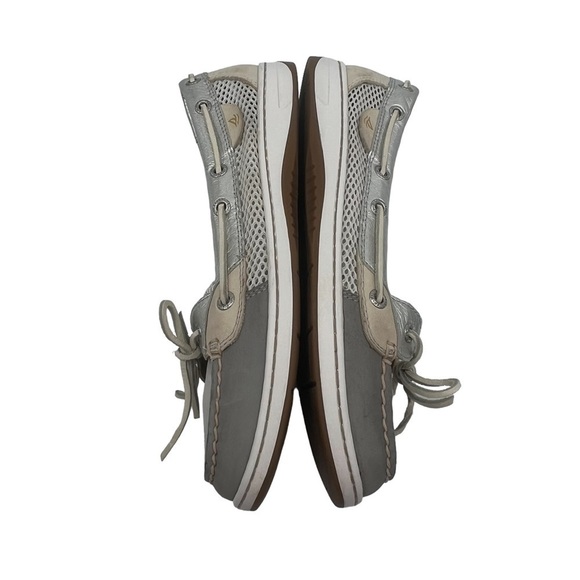 Sperry Topsider Silver Angelfish Boat Shoes Size 8.5 Women’s - Picture 6 of 8